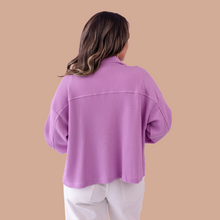 Load image into Gallery viewer, Soft Lilac Waffle Jacket