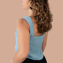 Load image into Gallery viewer, Coastal Winds Crop Top
