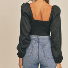 Load image into Gallery viewer, Selena Black Top - Love and Neutrals