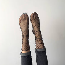 Load image into Gallery viewer, Maëva Black Socks