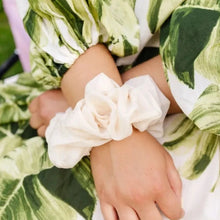 Load image into Gallery viewer, Pearl Oversized Satin Scruchie