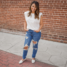 Load image into Gallery viewer, Angelina Mom Jeans - Love and Neutrals