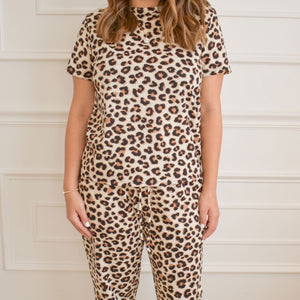 Catwalk Leopard Loungewear Set - Love and Neutrals