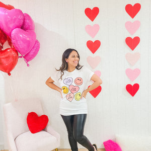 Conversation Hearts Tee - Love and Neutrals