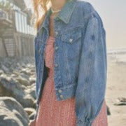 Load image into Gallery viewer, Jenna Denim Jacket - Love and Neutrals
